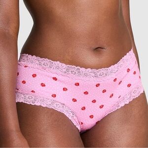 PINK Victoria's Secret Pink Heart Lace Panties
